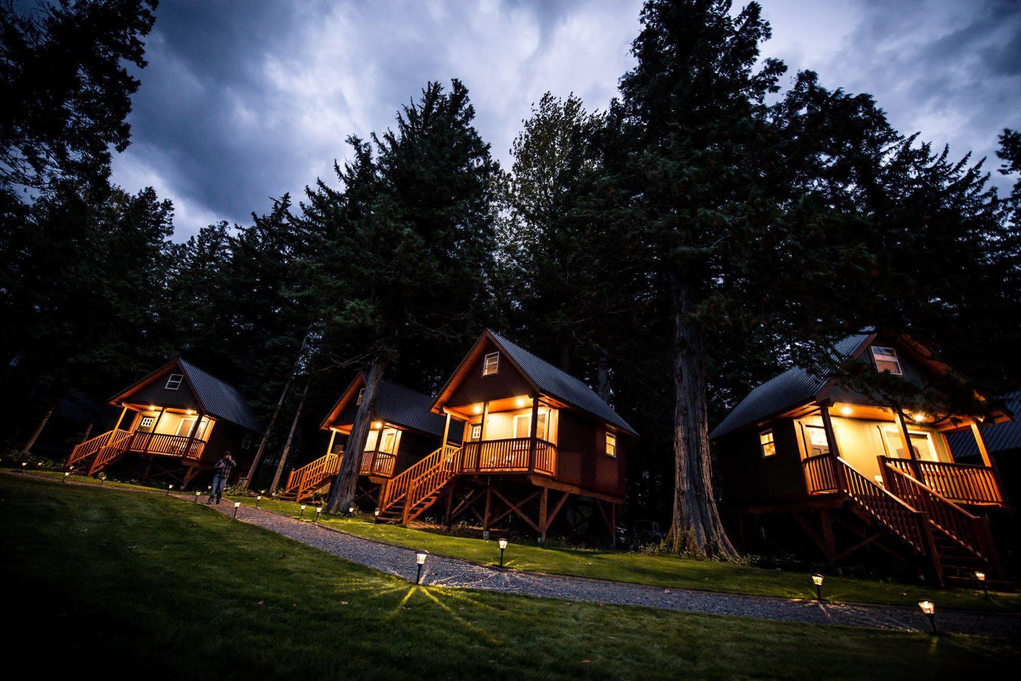 Hidden Acres Farm And Treehouse Resort Terrace Buitenkant foto