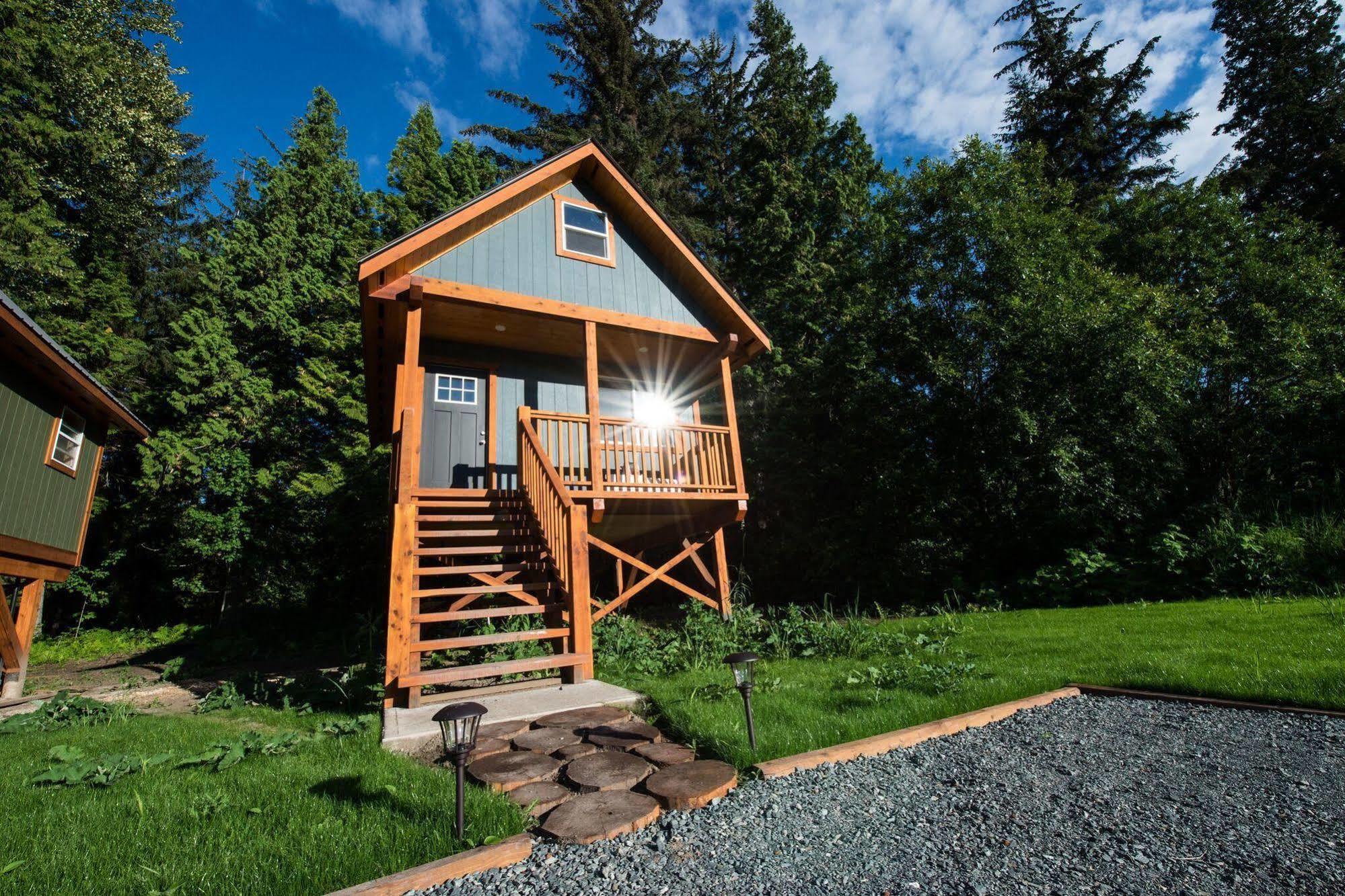 Hidden Acres Farm And Treehouse Resort Terrace Buitenkant foto