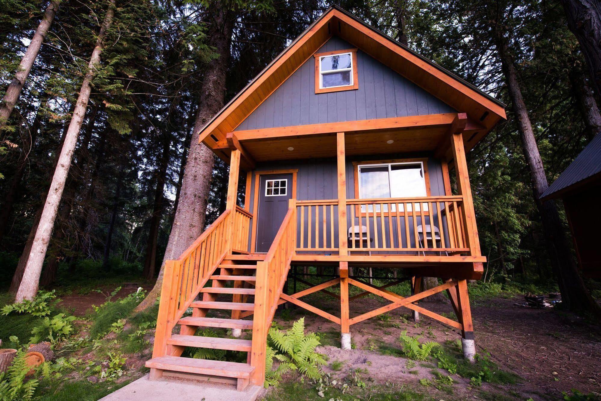 Hidden Acres Farm And Treehouse Resort Terrace Buitenkant foto
