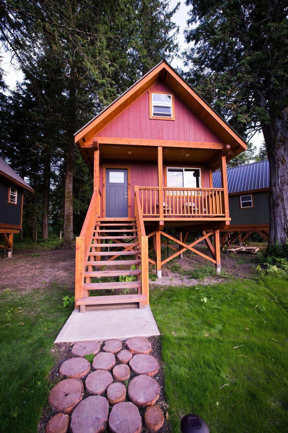 Hidden Acres Farm And Treehouse Resort Terrace Buitenkant foto